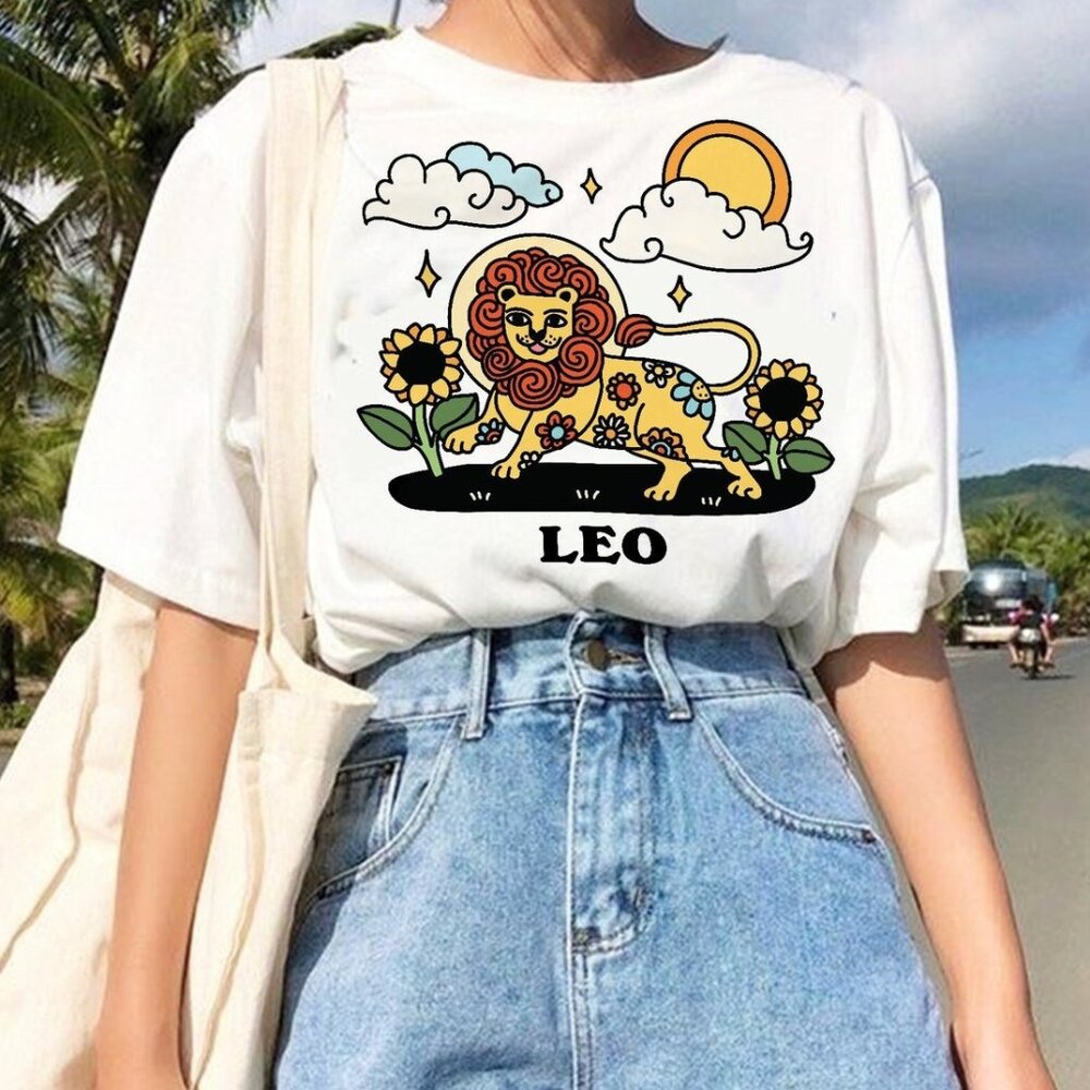 Leo July Birthday Zodiac Shirt, Zodiac Sign Shirts, Leo Sign Tee - Picture 1 of 4